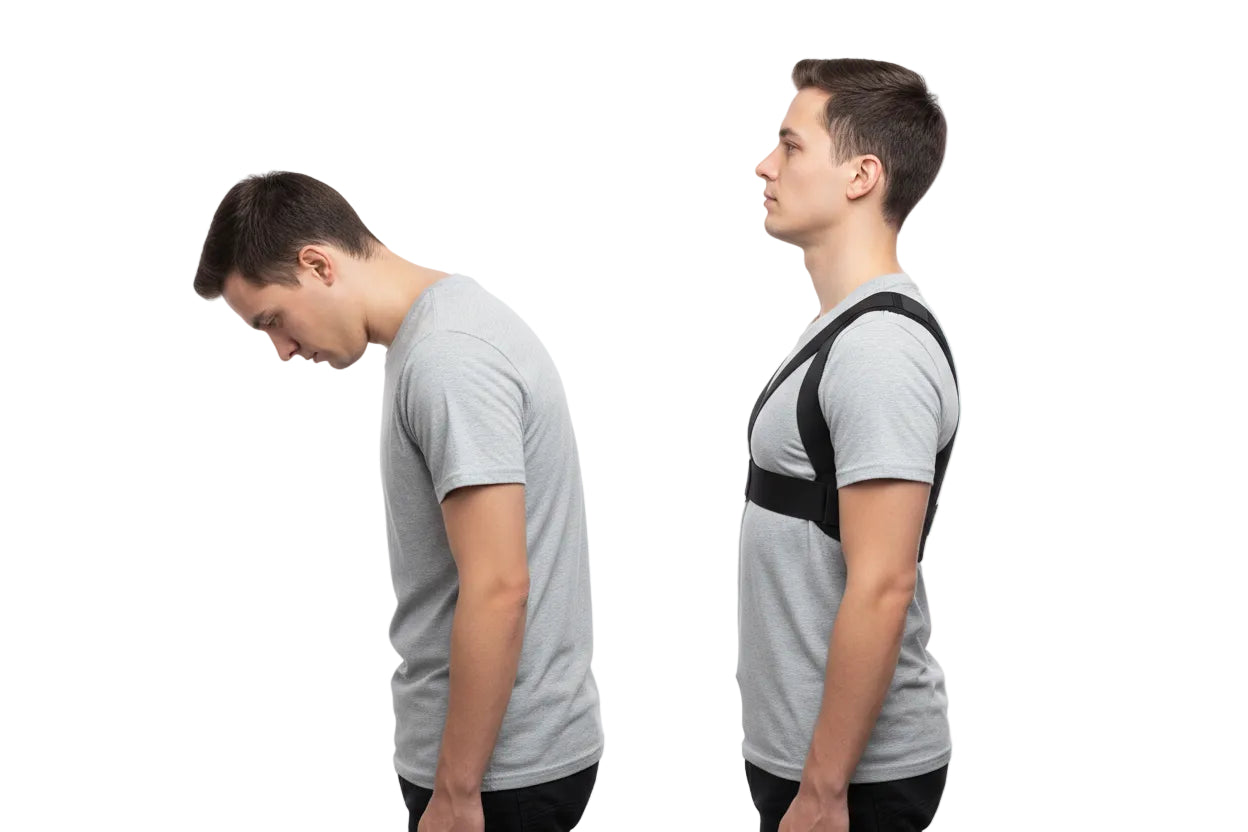 Adjustable Magnetic Posture Corrector Back Brace Support Belt for Upper Back Pain Relief – Standard Size